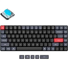 Клавиатура Wireless Keychron K3 Pro K3P-H2 механическая ультратонкая QMK, 84 клавиши, RGB-подсветка, Gateron Blue Switch