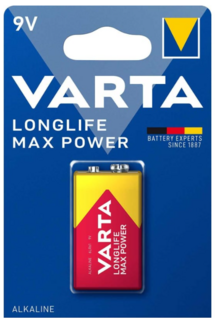 Батарейка Varta LONGLIFE MAX POWER (MAX TECH) Крона 6LR61 BL1 Alkaline 9V (4722) (1/10/50)