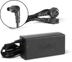Блок питания для ноутбука Sony TopOn TOP-SY04 к серии Vaio VPC-CW, VPC-EB, VPC-EE, VPC-W, VPC-Y, VPC-Z 19.5V 3.3A (6.5x4.4mm с иглой) 65W. PN: VGP-AC1