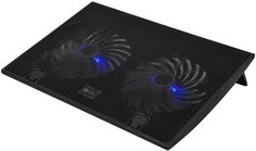 Подставка для ноутбука Digma D-NCP170-2H 17", 290x270x25мм, 2xUSB, 2x160мм fan, черный
