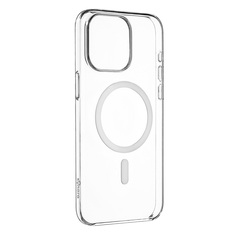 Чехол-накладка Synora Mag Clear Case для iPhone 15 Pro, полиуретан, прозрачный