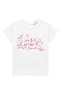 Хлопковая футболка Monnalisa