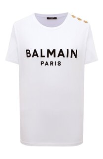 Хлопковая футболка Balmain