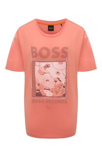 Хлопковая футболка BOSS