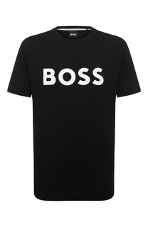 Хлопковая футболка BOSS