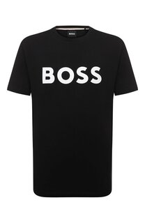 Хлопковая футболка BOSS