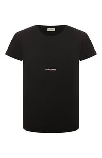 Хлопковая футболка Saint Laurent