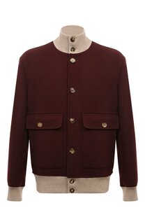 Бомбер из шерсти и кашемира Brunello Cucinelli