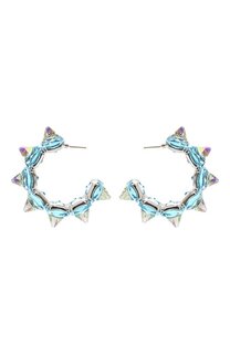 Серьги-кольца Chroma Swarovski