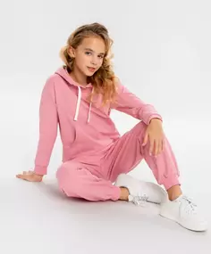 Джоггеры розовые с поясом на резинке для девочки Button Blue (134)