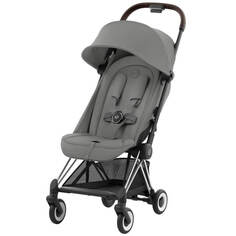Детская коляска Cybex Coya Chrome Brown Mirage Grey с дождевиком