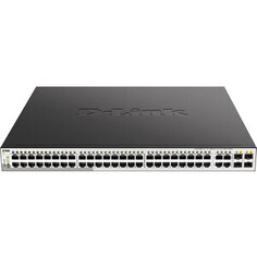 Коммутатор D-Link DGS-1210-52MP/F3A 52 порта (48x 1Gbs PoE, 4x 1Gbs combo PoE, настраиваемый L2) (DGS-1210-52MP/F3A)