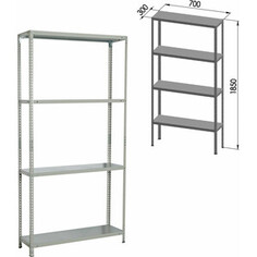 Стеллаж металлический Brabix MS-185/30/70-4, S241BR353402 (291102)