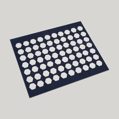 Ипликатор-коврик, основа спанбонд, 70 модулей, 32 × 26 см, цвет темно- синий/белый Onlitop