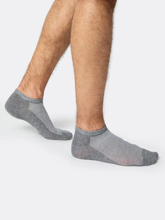 Носки мужские укороченные серые с сеткой Mark Formelle
