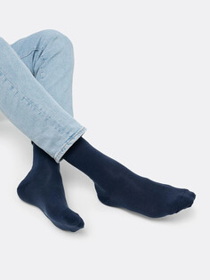 Высокие мужские носки темно-синего цвета с антибактериальной обработкой Mark Formelle