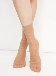 Женские высокие носки из полиамида в нюдовом оттенке Mark Formelle