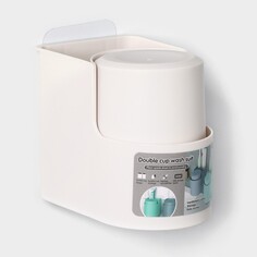 Подставка для ванных и кухонных принадлежностей, 11×8×9,5 см, цвет белый NO Brand
