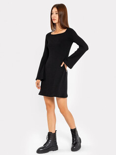 Платье женское в черном оттенке из вискозы Mark Formelle