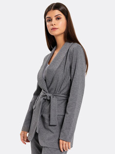 Жакет женский серый с паттерном Mark Formelle