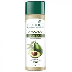 Расслабляющее массажное масло для тела с авокадо 200мл Biotique