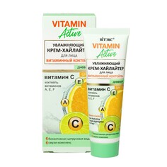 Крем-хайлайтер для лица vitamin active Viteks