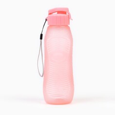 Бутылка для воды, 600 мл, 6.6 х 23 см, розовая NO Brand