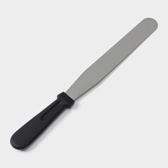 Лопатка-палетка с пластиковой ручкой, прямая, 32 см, рабочая часть 20 см, цвет черный NO Brand