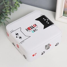Шкатулка кожзам для украшений NO Brand