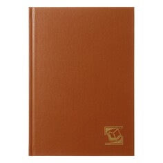 Ежедневник недатированный а5 160 листов бумвинил, коричневый Calligrata