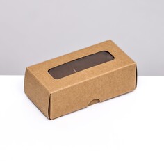 Коробка складная под 2 конфеты, крафт, 5 х 10,5 х 3,5 см Upak Land