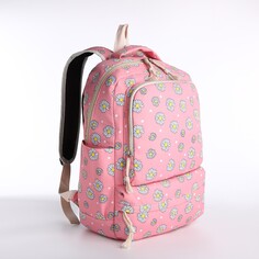 Рюкзак на молнии, сумка, косметичка, цвет розовый NO Brand