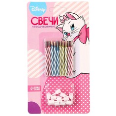 Свечи незадуваемые для торта, 10 штук, коты аристократы Disney