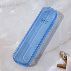 Футляр для зубной щетки и пасты , голубой, 21 х 5,5 см NO Brand