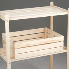 Ящик деревянный для стеллажей 50х35х15 см Добропаровъ
