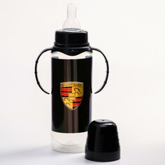 Бутылочка для кормления sport car, классическое горло, от 0 мес, 250 мл., цилиндр, с ручками Mum&Baby