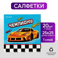 Салфетки бумажные 25*25см Страна Карнавалия