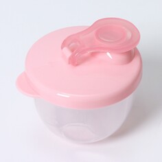 Контейнер для хранения детского питания, 3 секции по 90 мл., 9,2х8,8х8 см., 270 мл., цвет розовый