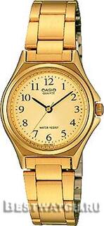 Японские наручные женские часы Casio LTP-1130N-9B. Коллекция Classic&digital timer