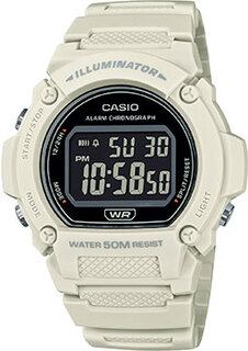 Японские наручные мужские часы Casio W-219HC-8B. Коллекция Digital
