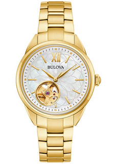 Японские наручные женские часы Bulova 97L172. Коллекция Automatic Ladies