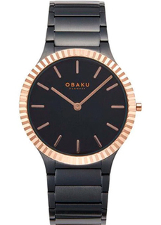 fashion наручные мужские часы Obaku V292GXMBSB. Коллекция Linje Jude