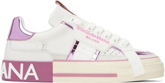 Бело-розовые кроссовки 2.Zero Dolce &amp; Gabbana