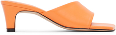 Оранжевые шлепанцы на каблуке LOW CLASSIC