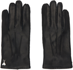 Черные аппаратные перчатки AMI Alexandre Mattiussi