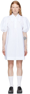 Эксклюзивное белое мини-платье SSENSE GANNI