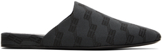 Черные уютные туфли без задника BB Monogram Balenciaga
