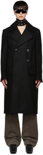 Черное пальто дрелла Rick Owens