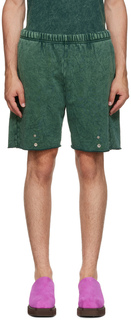 Зеленые хлопковые шорты Les Tien