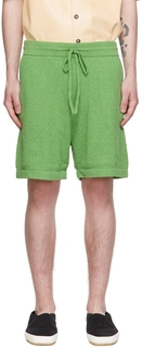 Зеленые шорты Brent Nanushka